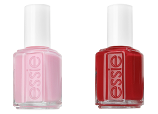 Essie лаки для ногтей в оттенках Muchi Muchi и Really Red.