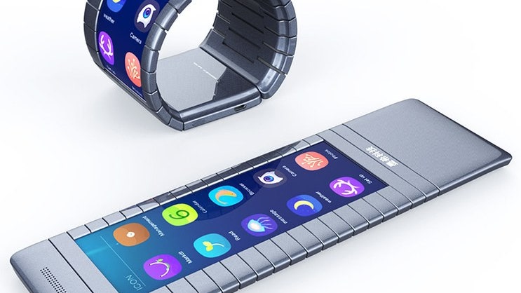 В Китае создали гибкий смартфонбраслет