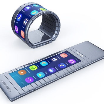 В Китае создали гибкий смартфон-браслет