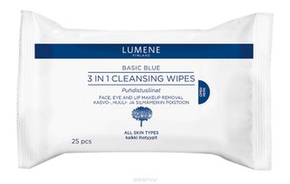 Lumene 3 in 1 Cleansing Wipes.