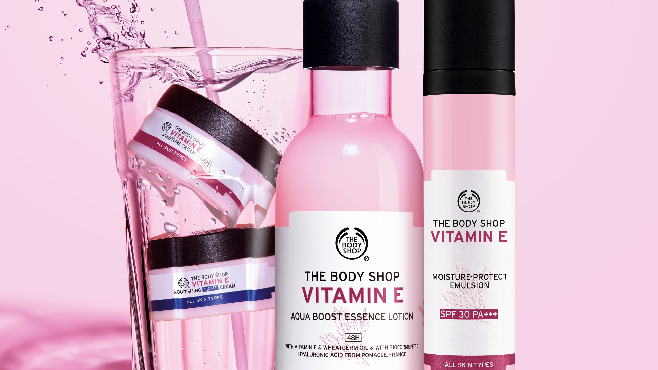 Новинки The Body Shop из коллекции Vitamin E увлажняющая эссенция и защитная эмульсия | Allure