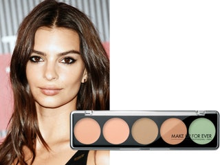 Эмили Ратажковски — консилер Make Up For Evers 5 Camouflage Cream. Эмили не расстается с этой палитрой консилеров Перед...
