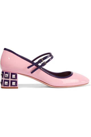 Туфли из лакированной кожи 57 645 руб. Miu Miu.