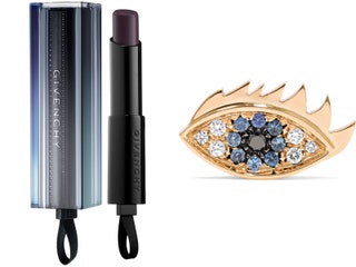 Givenchy помада Rouge Interdit Vinyl Delfina Delettrez серьги.