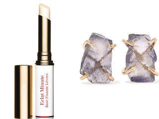 Clarins праймер для губ Instant Light Lip Perfecting Base Melissa Joy Manning серьги.