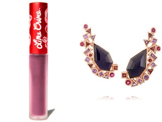 Lime Crime матовая помада Fetish Velvetine Liquid Lipstick Stephen Webster серьги.