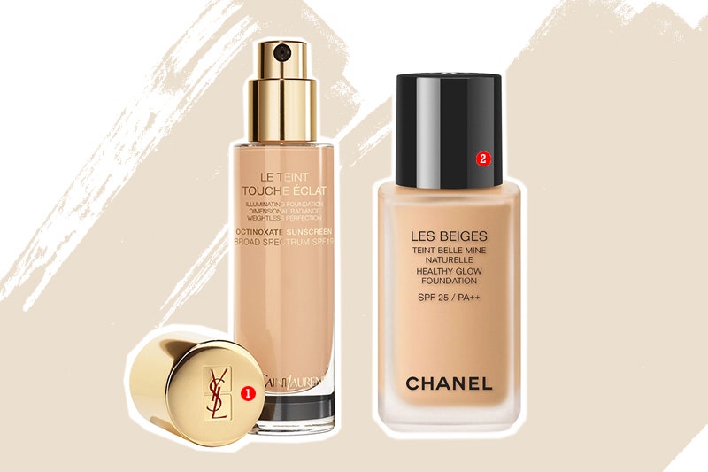 1.YSL тональное средствоLe Teint Touche Eclat 3090 руб.2.Chanel тональный флюид с эффектом естественного сияния Les...