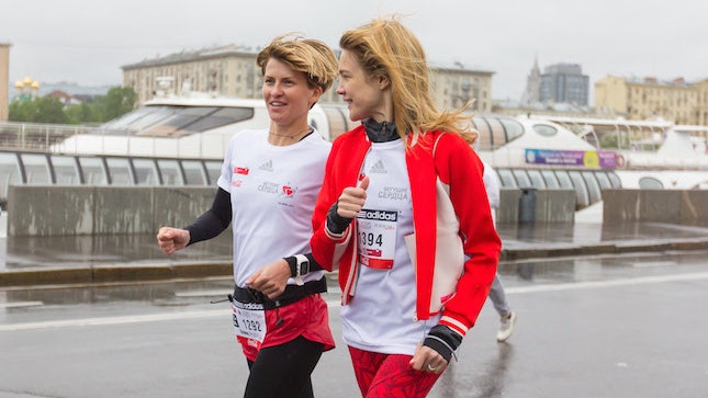 «Бегущие сердца» второй благотворительный забег Натальи Водяновой и adidas в Москве