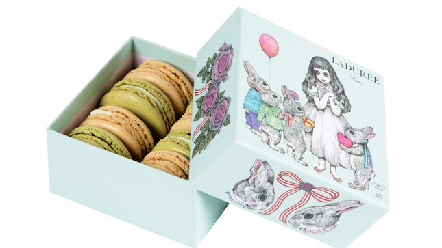 Пасхальная коллекция сладостей Ladure с иллюстрациями художницы Юко Хигучи