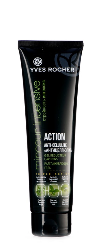 Yves Rocher Action AntiCellulite Gel 1230 руб. «По виду и консис­тенции напоминает автобронзант. Пахнет кофе. За...