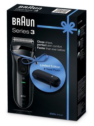 Braun подарочный выпуск бритвы Series 3 3020s Limited Edition с чехлом для путешествий.
