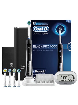 Зубная щетка OralB Black Pro 7000 Smart Series с Bluetooth.