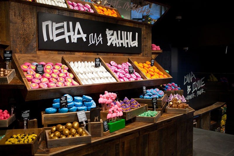 Новая бьютиточка магазин Lush на Тверской