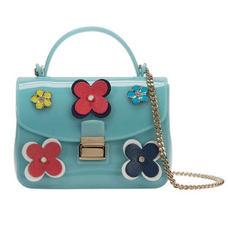 Сумка из поли­винилхлорида с декором из кожи 22 455 руб. Furla.