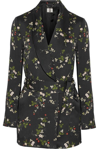 Удлиненный пиджак с цветочным принтом Topshop Unique пиджак из атласа. Не важно в чем вы  в обычных джинсах или...