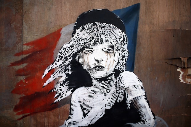 «Отверженные» новое граффити Бэнкси в Лондоне