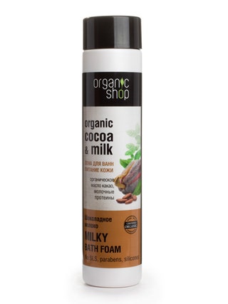 Organic shop увлажняющая пена для ванн quotШоколадное молокоquot