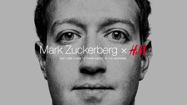Mark Zuckerberg x HM минималистичная капсульная коллекция основателя Facebook