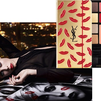 Новогодняя палетка макияжа YSL Multi Usage Palette Christmas 2015 Kiss & Love Edition