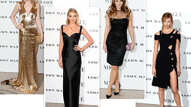 Vogue 100 Карли Клосс и Дакота Джонсон на открытии выставки A Century of Style в Лондоне