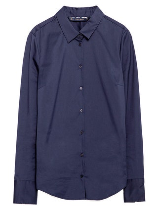 Zara рубашка из хлопка и полиамида 2599 руб.