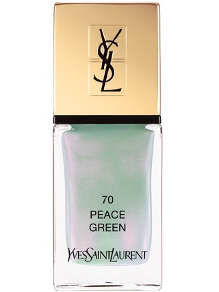 YSL лак для ногтей La Laque Couture Peace Green.