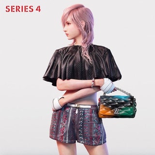 Героиня игры Final Fantasy Молния в рекламной кампании Louis Vuitton.