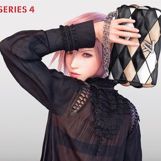 Героиня игры Final Fantasy Молния в рекламной кампании Louis Vuitton.