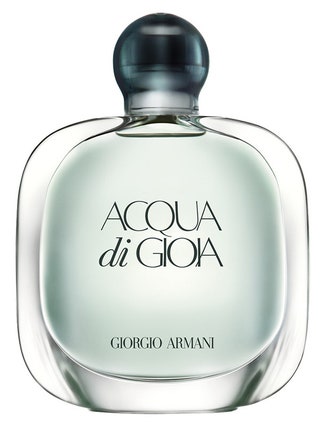 Giorgio Armani парфюмерная вода Acqua di Gioia. Водянистый практически мокрый запах свежести  с жасмином лимоном и мятой.