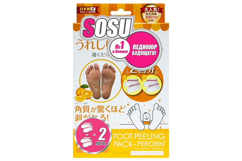 Japonica педикюрные носочки Sosu с ароматом апельсина 1290 руб.