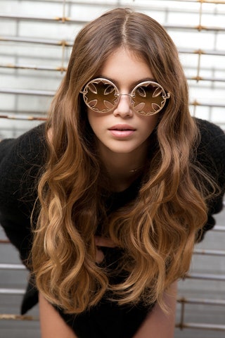 Кайя Гербер для Chrome Hearts.