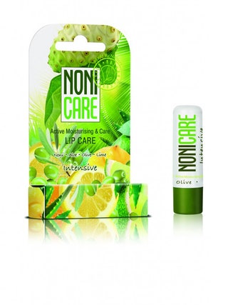NoniCare бальзам для губ с УФфильтром Lip Care с маслами оливы дерева ши и какао 220 рублей.