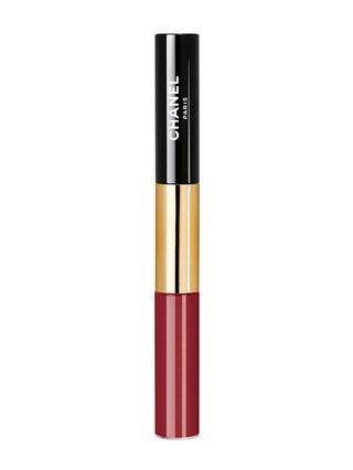 Стойкая помада для губ Rouge Double Intensit Plum Desire.