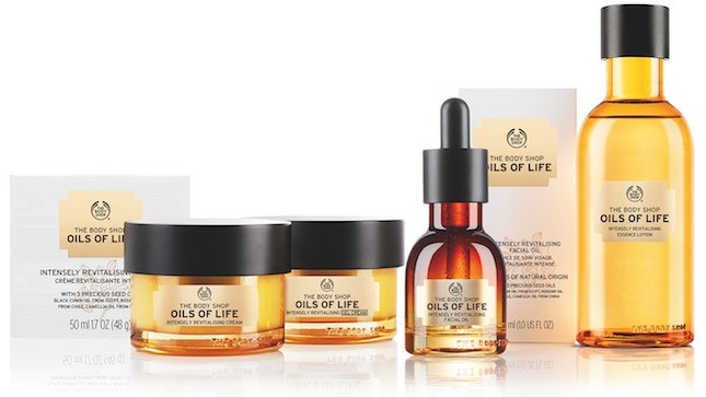 The Body Shop восстанавливающая линия Oils of Life для лица