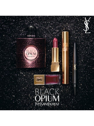 Образ в стиле Black Opium от Yves Saint Laurent.