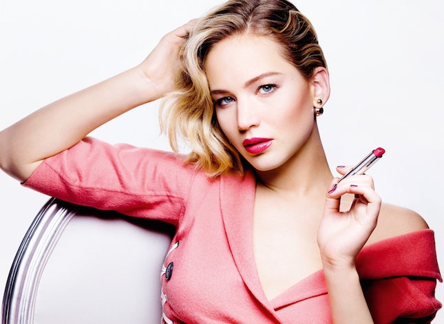 jennifer lawrence dior lipstick