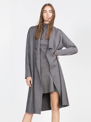 Zara пальто длинное 6599 руб.
