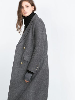 Zara пальто длинное 7999 руб.