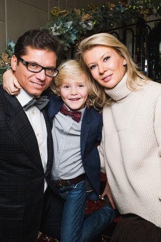 Антон и Виктория Борисевич с сыном Максимом