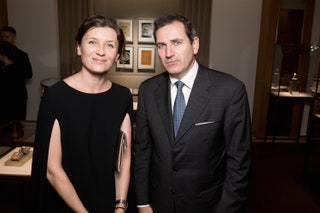 Анита Гиговская и генеральный директор Cartier в России и СНГ Бенуа Амио