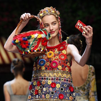 Все селфи моделей с показа Dolce & Gabbana в Милане