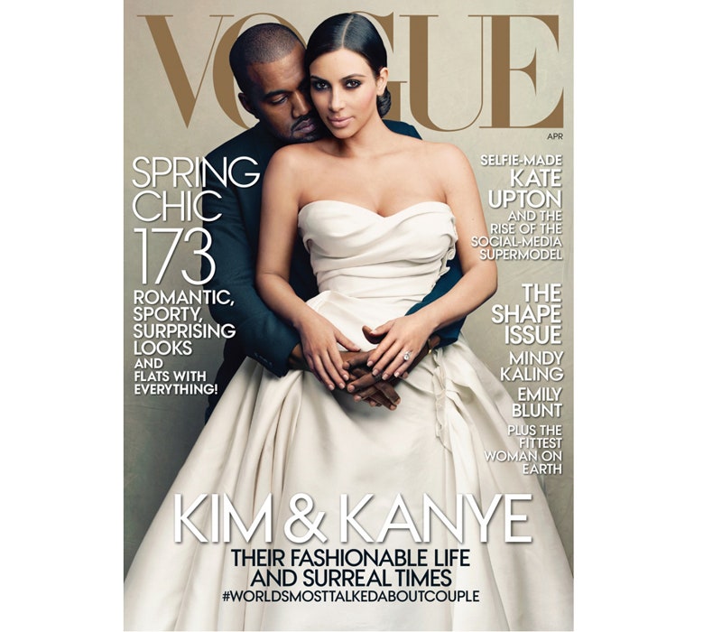 Обложка Vogue с Ким Кардашьян и Канье Уэстом в объективе Энни Лейбовиц