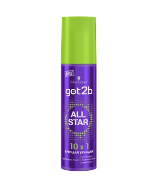 Крем для укладки волос got2b All Star 10 в 1 290 руб. Schwarzkopf