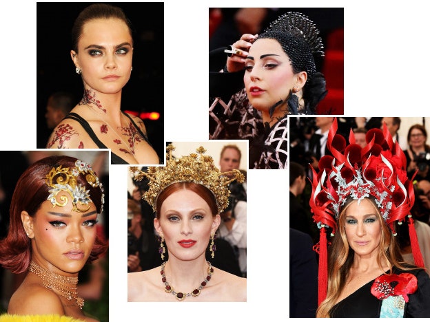 Met Gala 2015: самые эффектные аксессуары звезд на Балу Института костюма 2015