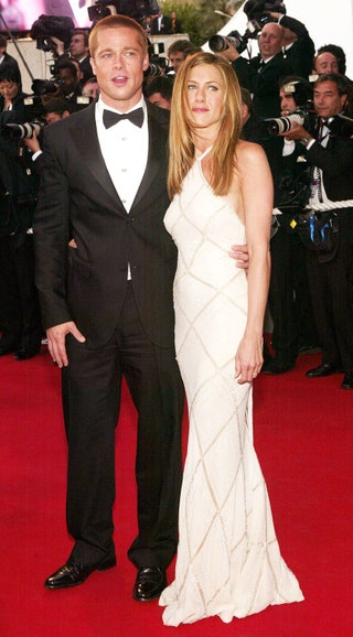 Брэд Питт и Дженнифер Энистон в Atelier Versace