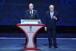 Владимир Путин и Йозеф Блаттер