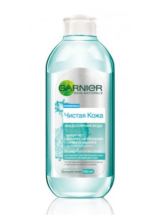 Мицеллярная вода «Чистая кожа» Garnier.