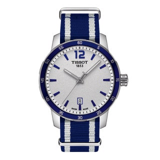 Часы из стали на хлопковом ремешке 18thinsp390 руб. Tissot.