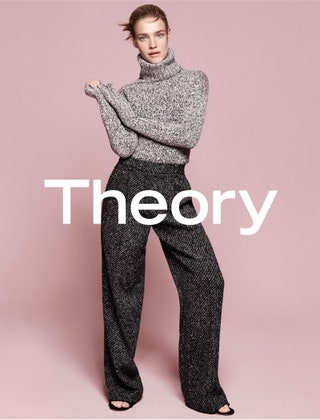 Наталья Водянова для Theory осеньзима 1516.