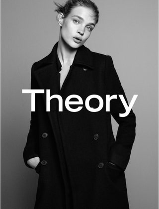 Наталья Водянова для Theory осеньзима 1516.